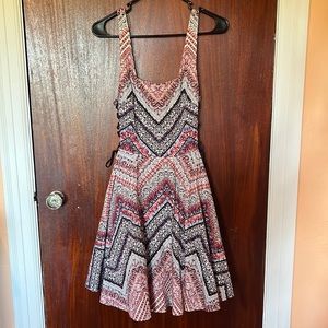 Multipattern Bailey Blue Dress